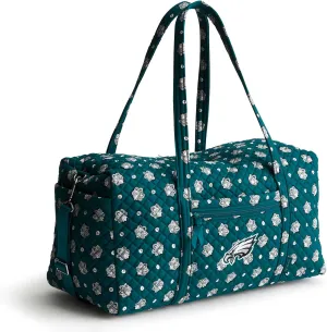 Vera Bradley Women's Cotton NFL Large Travel Duffel Bag (Multiple Teams Available)