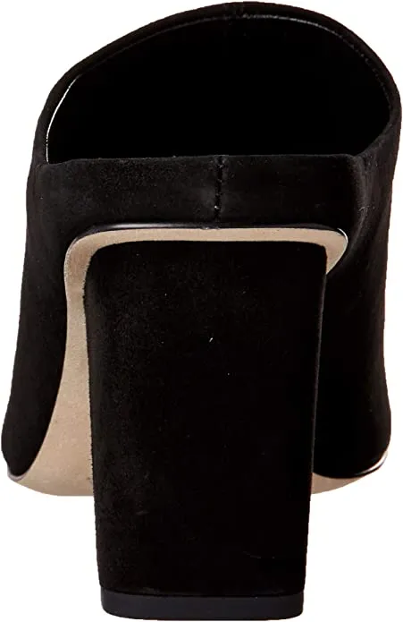 VIA SPIGA Women's V-Hennie Slides Sandal, Black, 7.5
