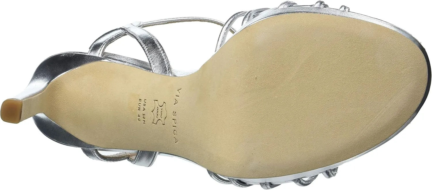 VIA SPIGA Women's V-Malka Dress Sandal Heeled