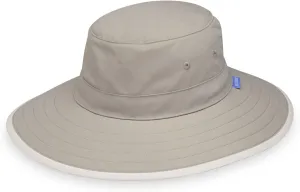 Wallaroo Hat Company Women’s Sanitas Ponytail Sun Hat – UPF 50 , Packable Bucket Hat, Chin Strap, Adjustable, Medium Size