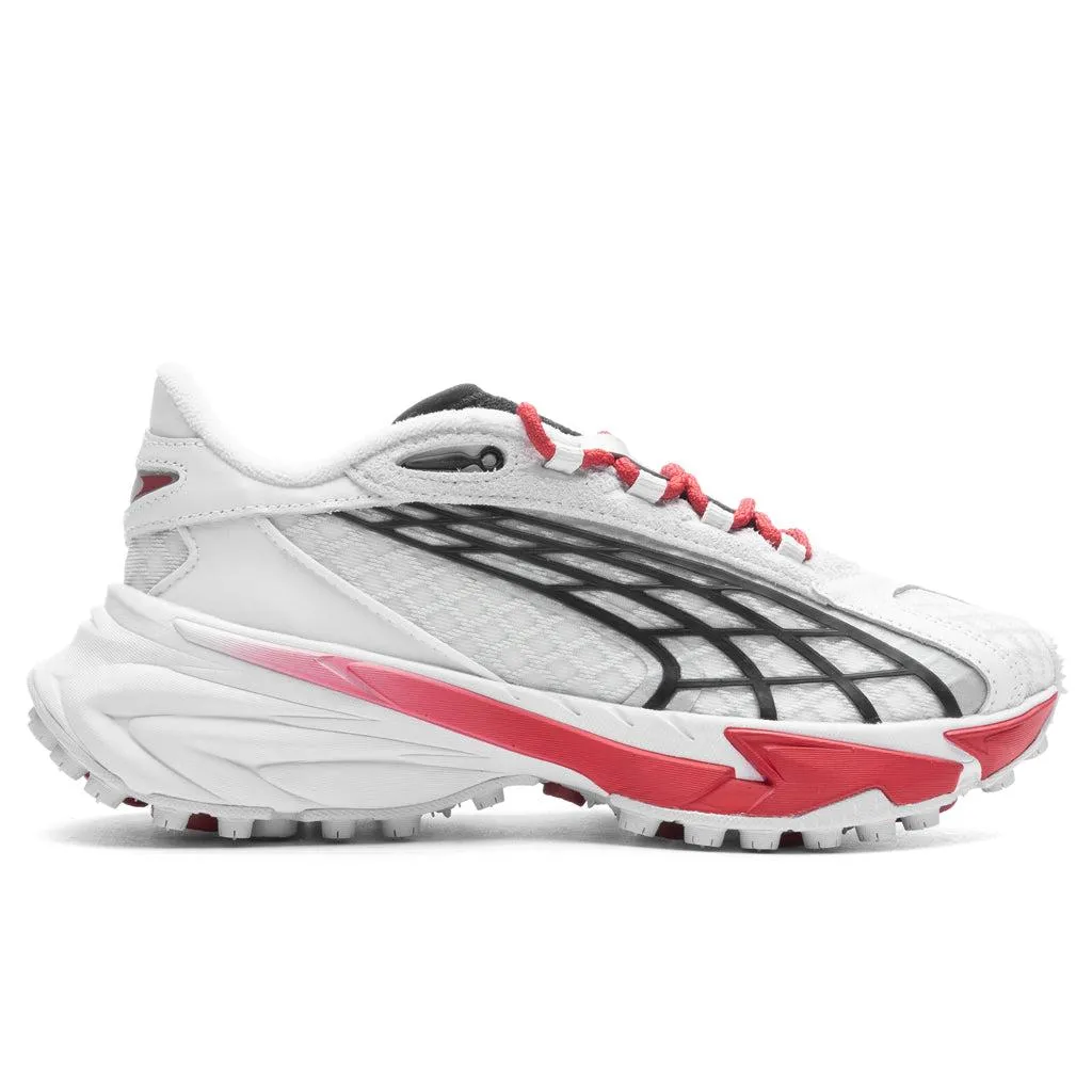 WMNS Puma Spirex Motogame White Silver Mist Red Black 397272-01 Shoe Trainer