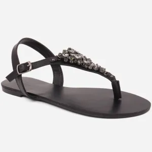 Women "GAL" Wide Fit Ankle Strap Flat Sandals