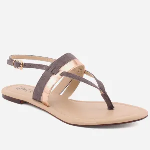 Women "OLIVIA" Flat Ankle Strap Sandals