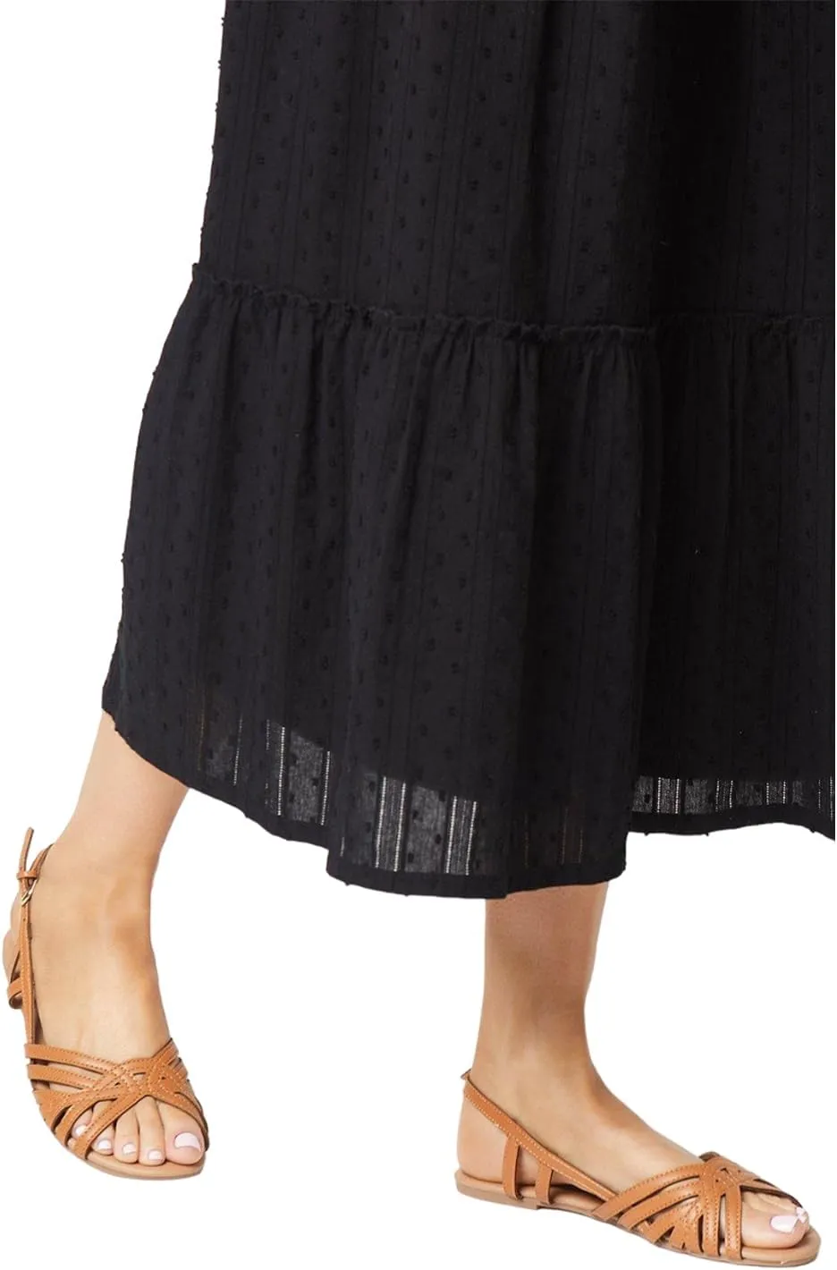 Womens Lattice Strappy Flat Sandals