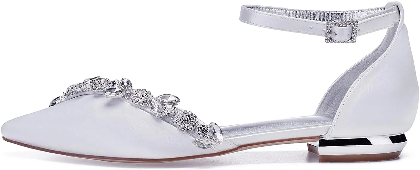 Women's Low Heels for Women Braided Closed Toe Ankle Strap Flat Heel Sandals Holiday Party Wedding Dress Pumps Shoes