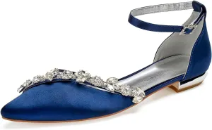 Women's Low Heels for Women Braided Closed Toe Ankle Strap Flat Heel Sandals Holiday Party Wedding Dress Pumps Shoes