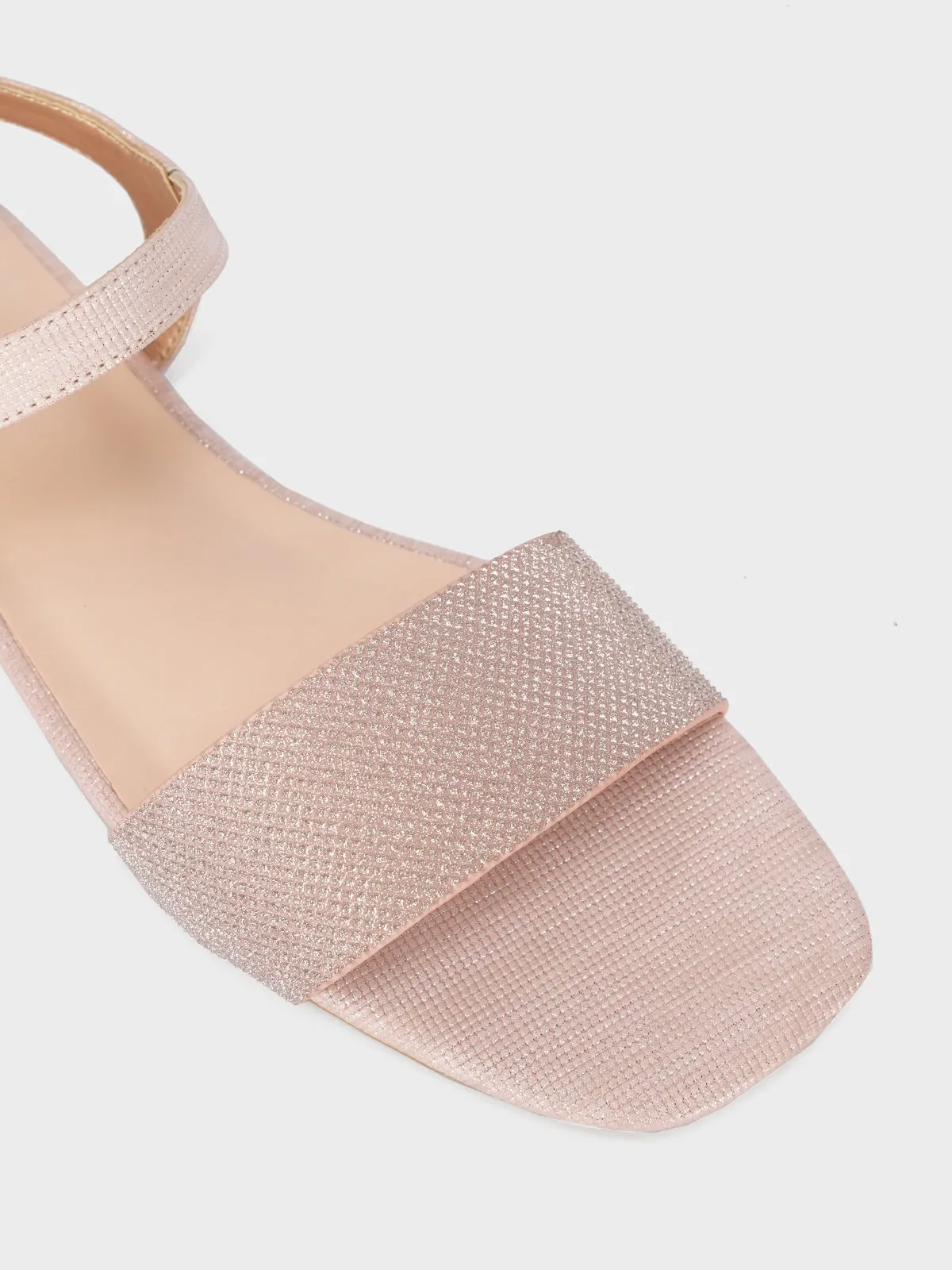 Womens "ORIOLE" Shimmer Flat Sandals