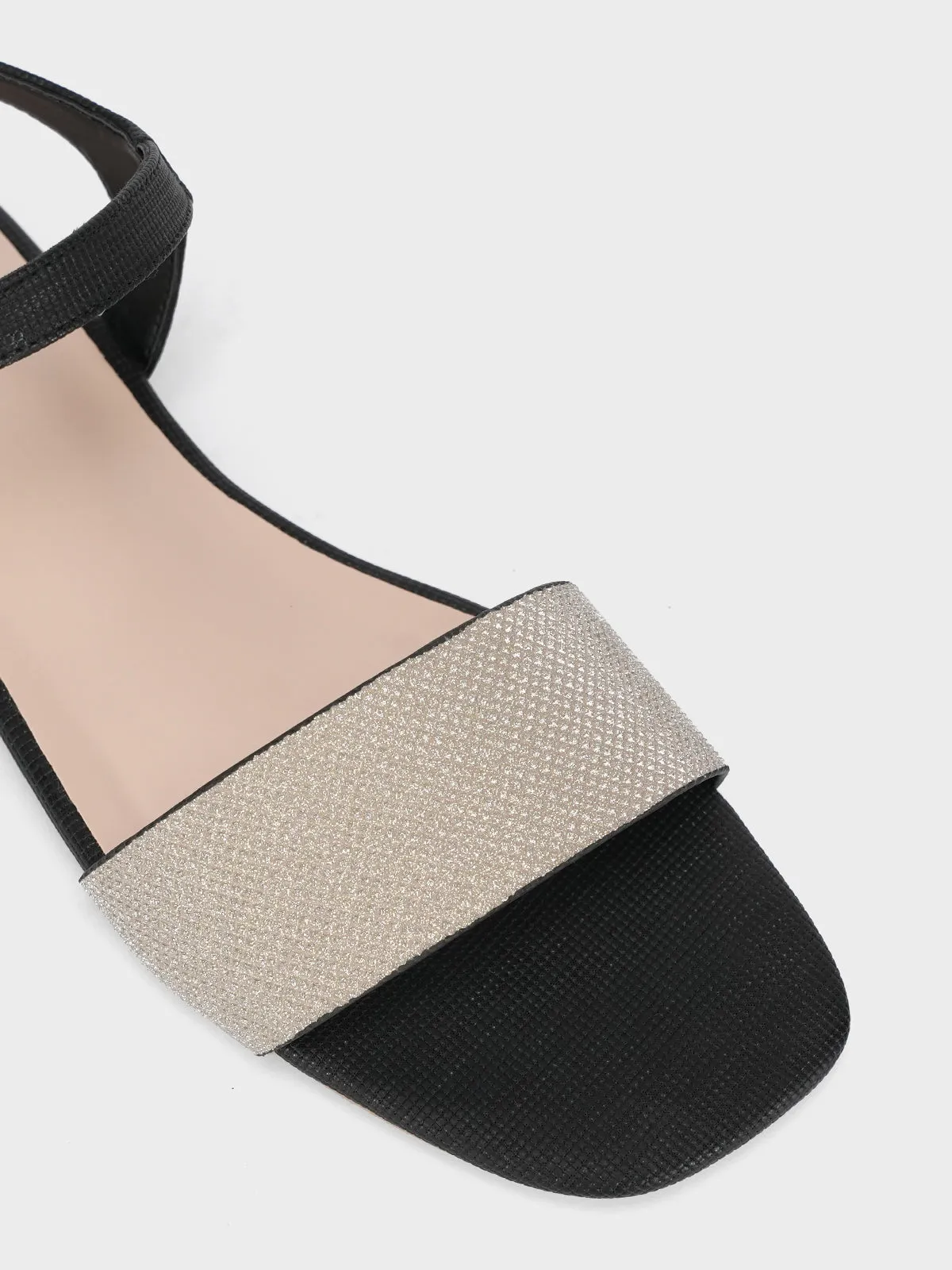 Womens "ORIOLE" Shimmer Flat Sandals