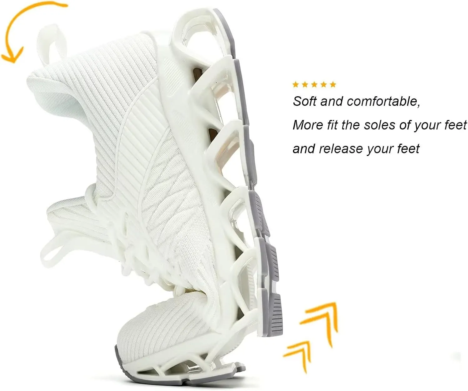 Womens Slip-ins Running Shoes Blade Tennis Walking Sneakers Comfortable Fashion Non Slip Work Sport Shoes Gym Trainers