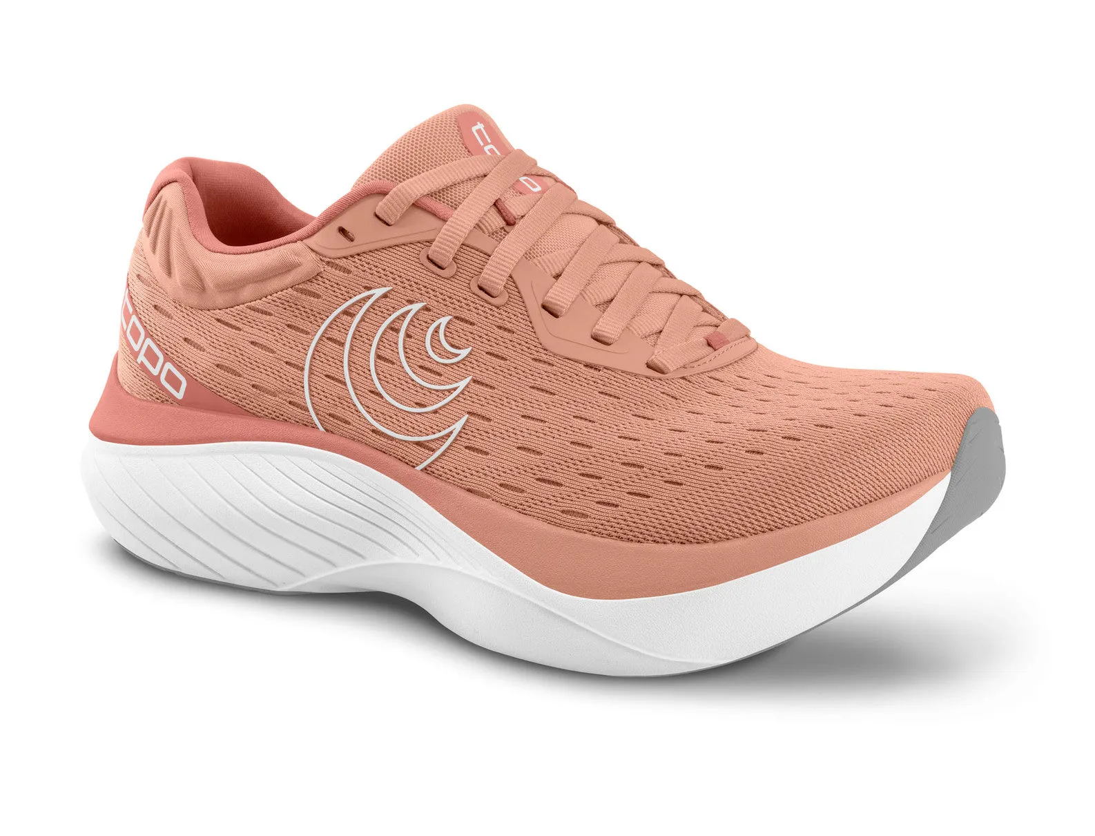 Women's Topo Athletic Atmos Running Shoe in Dusty Rose White