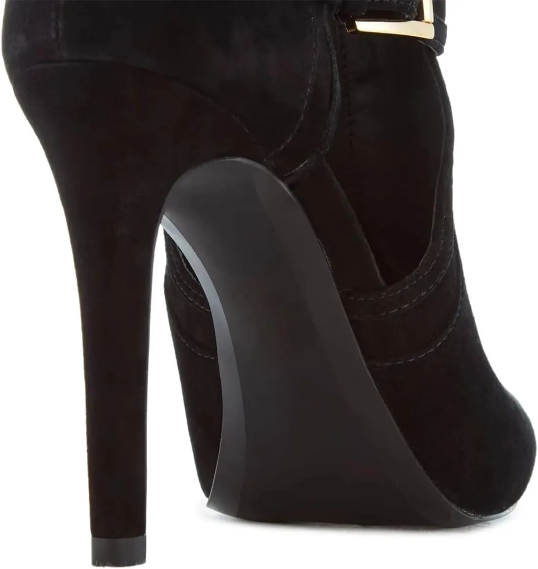 XYD Women Peep Toe Sandal Ankle Booties Dual Buckled Straps Stiletto Heels Stylish Cutout Event Party Pumps Shoes