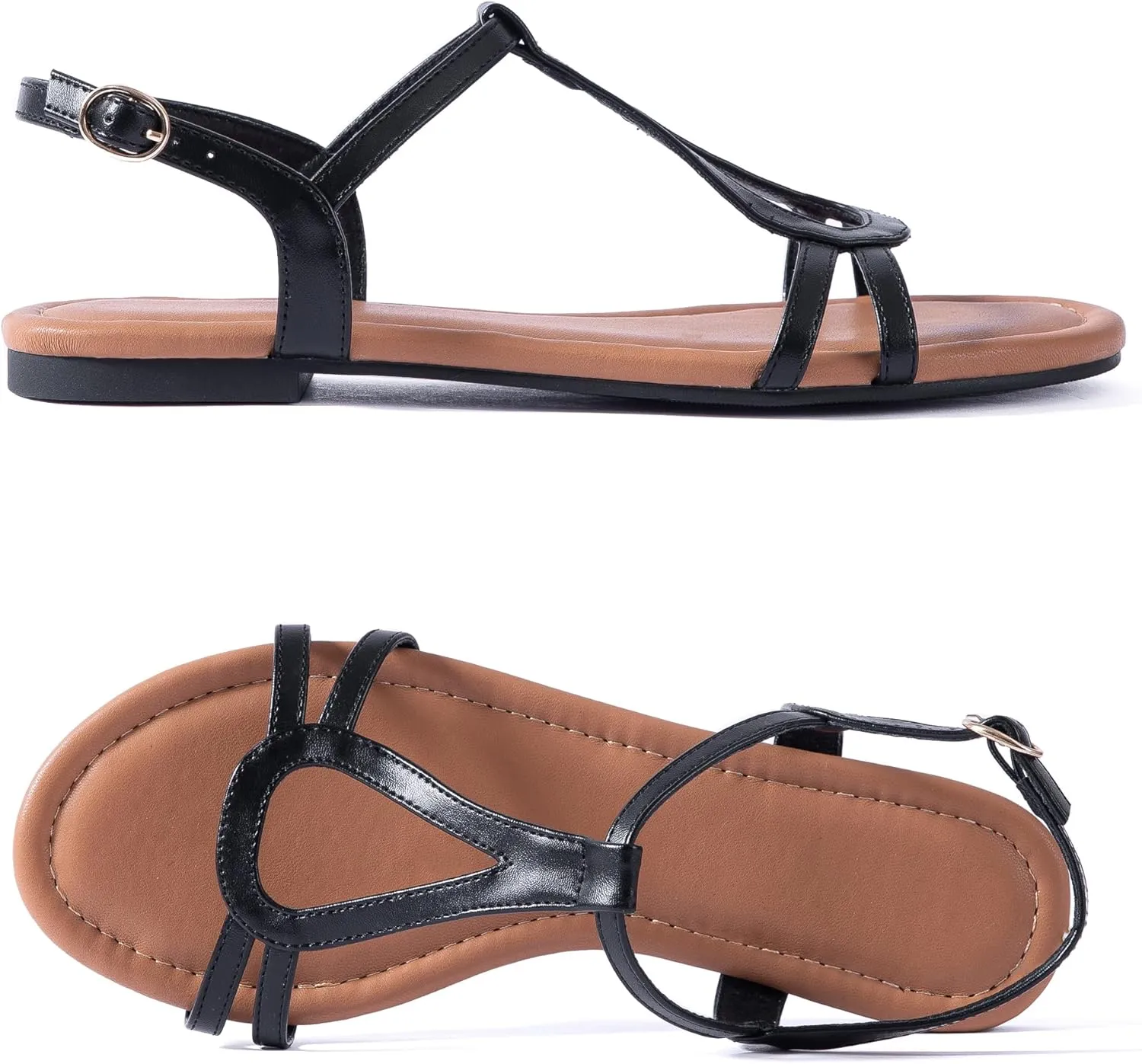 YANWENFANG Women's Flat Sandals Strappy Gladiator Sandals with Adjustable Ankle Strap,Teardrop Boho Beach Sandals for Summer Vacation, Festival, Casual Comfort