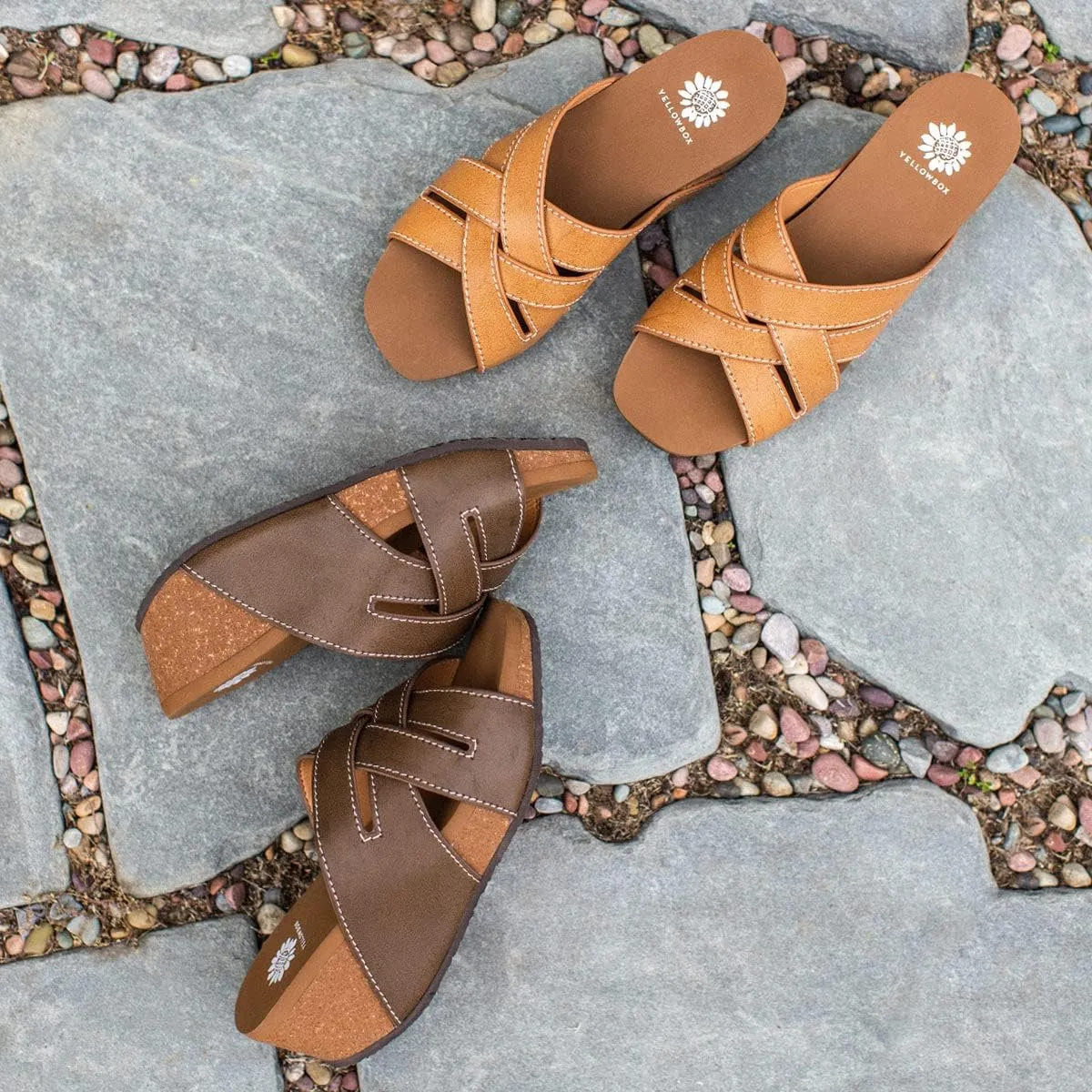 Yellow Box Women's Clever Wedge Sandal