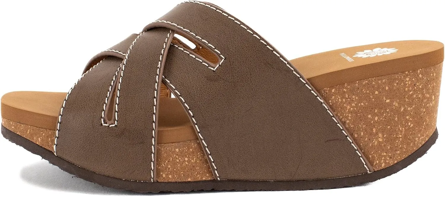 Yellow Box Women's Clever Wedge Sandal